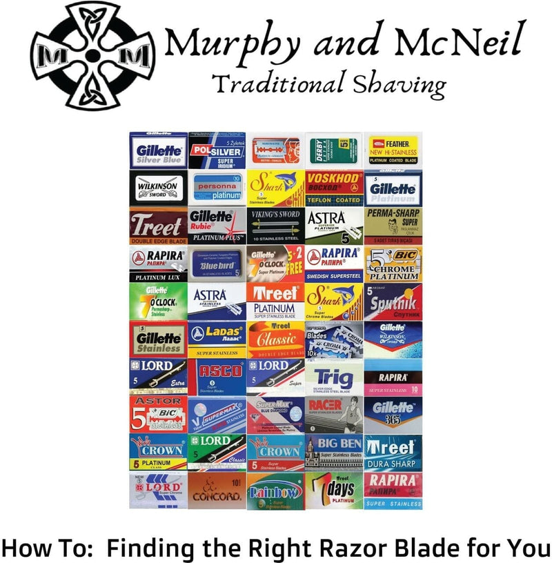 Choosing a Double Edge Razor Blade for Shaving | Murphy and McNeil