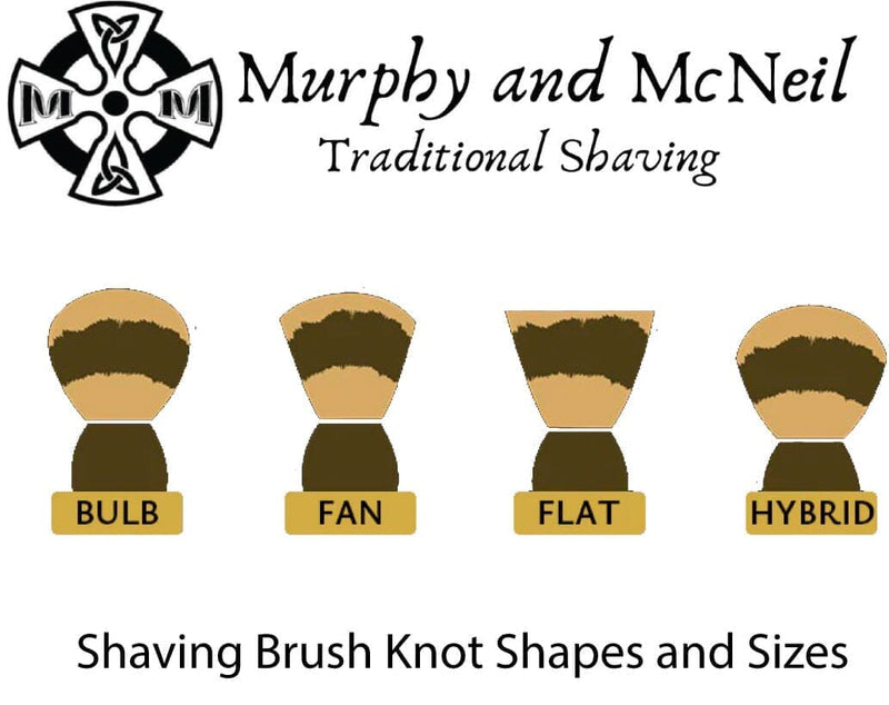 Shaving Brush Knot Shapes and Sizes | Murphy and McNeil Traditional Shaving