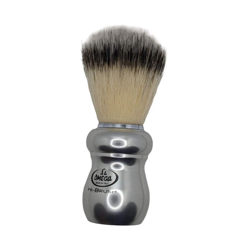 Hi-Brush Heavy Aluminum Synthetic Shaving Brush - by Omega (Used) Shaving Brush MM Consigns (SW) 