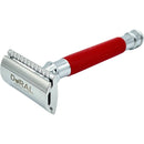 Dural Heavy Stroud Head Double Edge Safety Razor Duty Red/Silver + Pounch 6oz Safety Razor Pasteur Pharmacy 