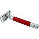 Dural Heavy Stroud Head Double Edge Safety Razor Duty Red/Silver + Pounch 6oz Safety Razor Pasteur Pharmacy 