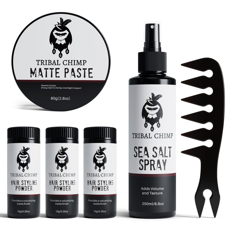 Sea Salt Spray Hair Spray Tribal Chimp Beach-Hair Kit 