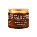 Kitty Karma Studio: Muscle and Armor candle jar with gold lid