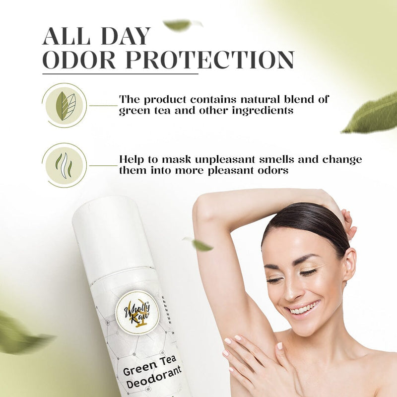Green Tea Deodorant - Dermatologist Tested Deodorant WhollyKaw 