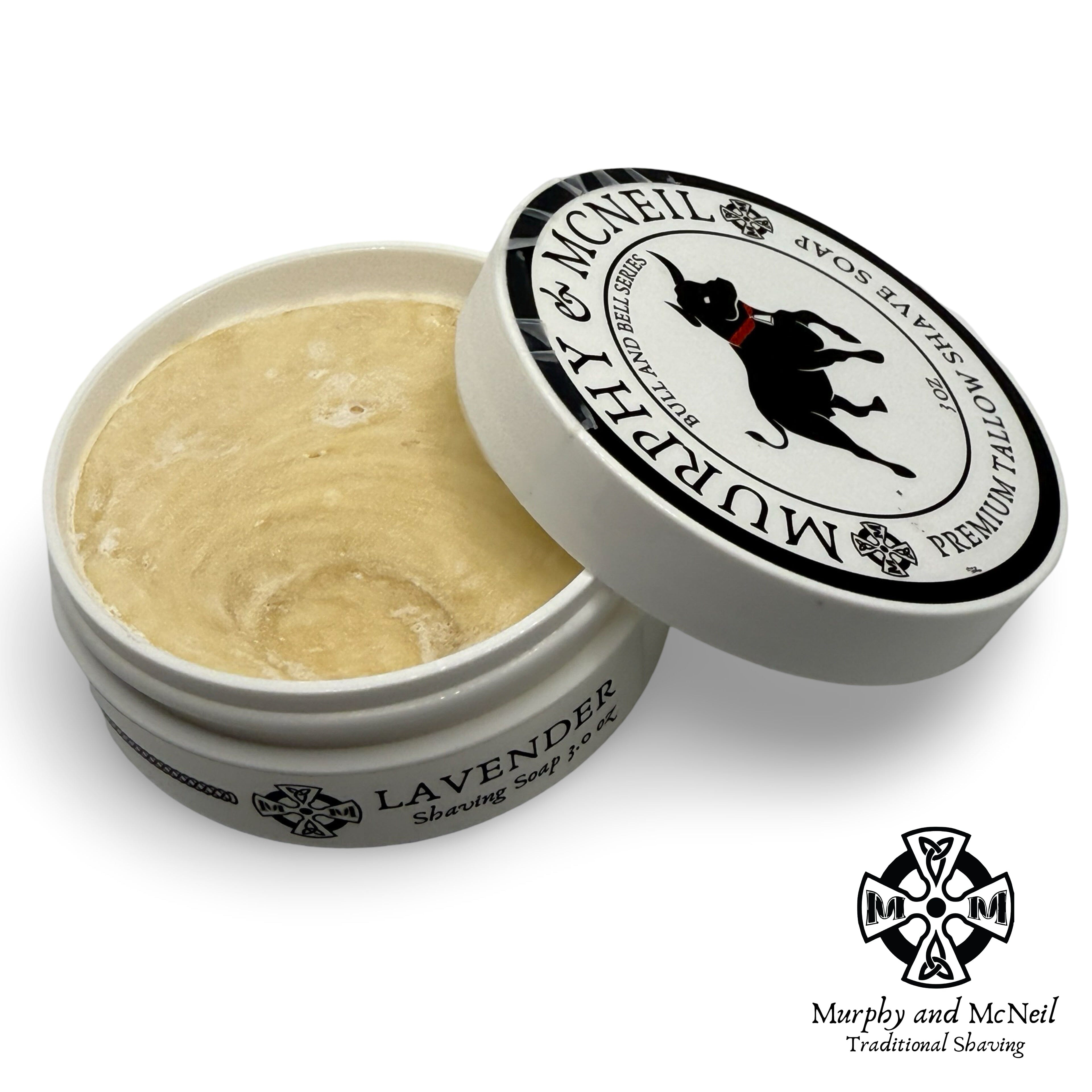 Bull and Bell Lavender Shaving Soap (Tallow) - by Murphy and McNeil (Pre-Owned) Shaving Soap Murphy & McNeil Pre-Owned Shaving 