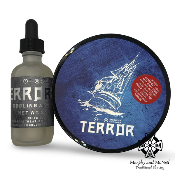 Terror Shaving Soap (Excelsior) and Terrorade Drops - by Barrister and Mann (Used) Shaving Soap MM Consigns (PH) 