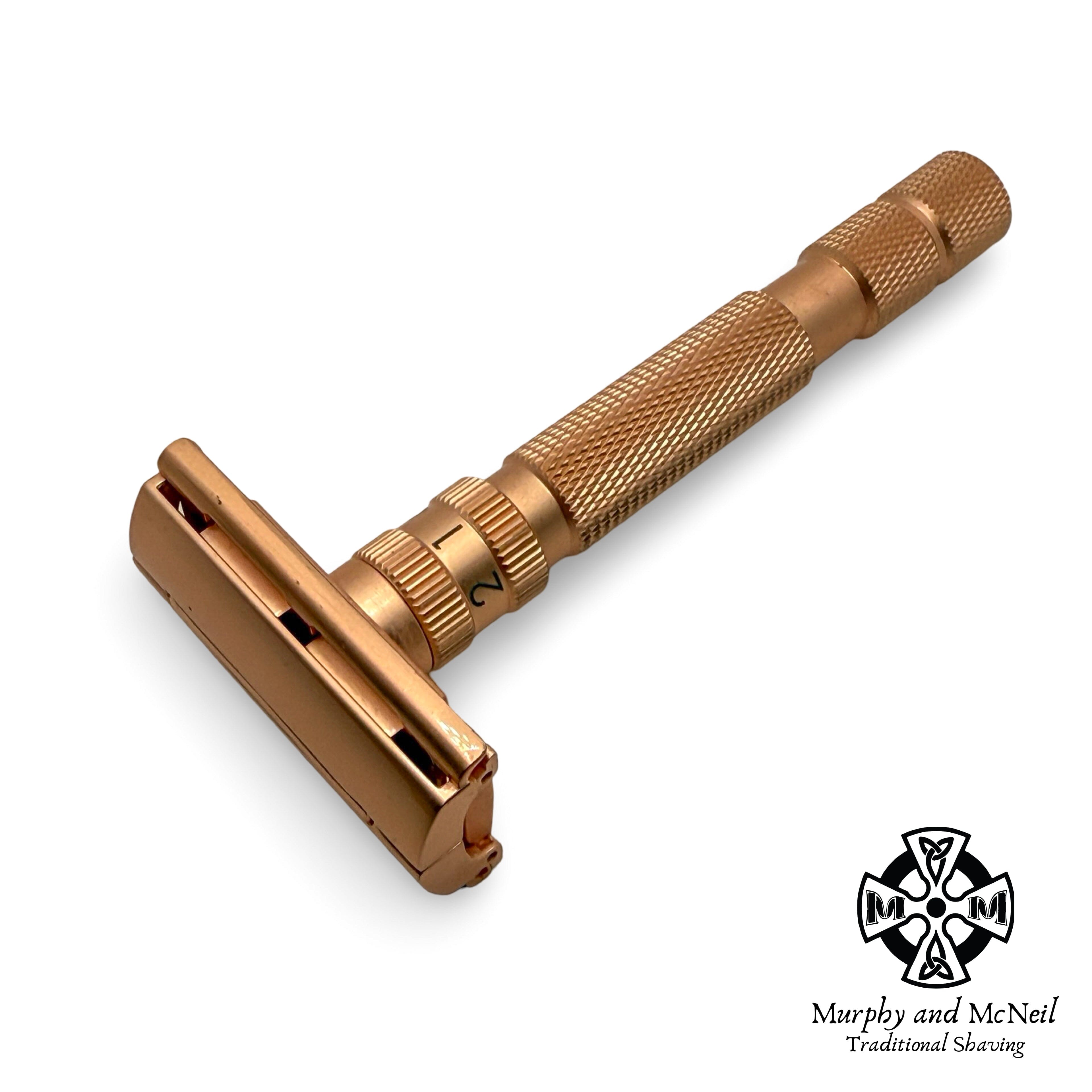 T2 Adjustable Safety Razor (Rose Gold) - by Rockwell Razors (Pre-Owned) Safety Razor Murphy & McNeil Pre-Owned Shaving 