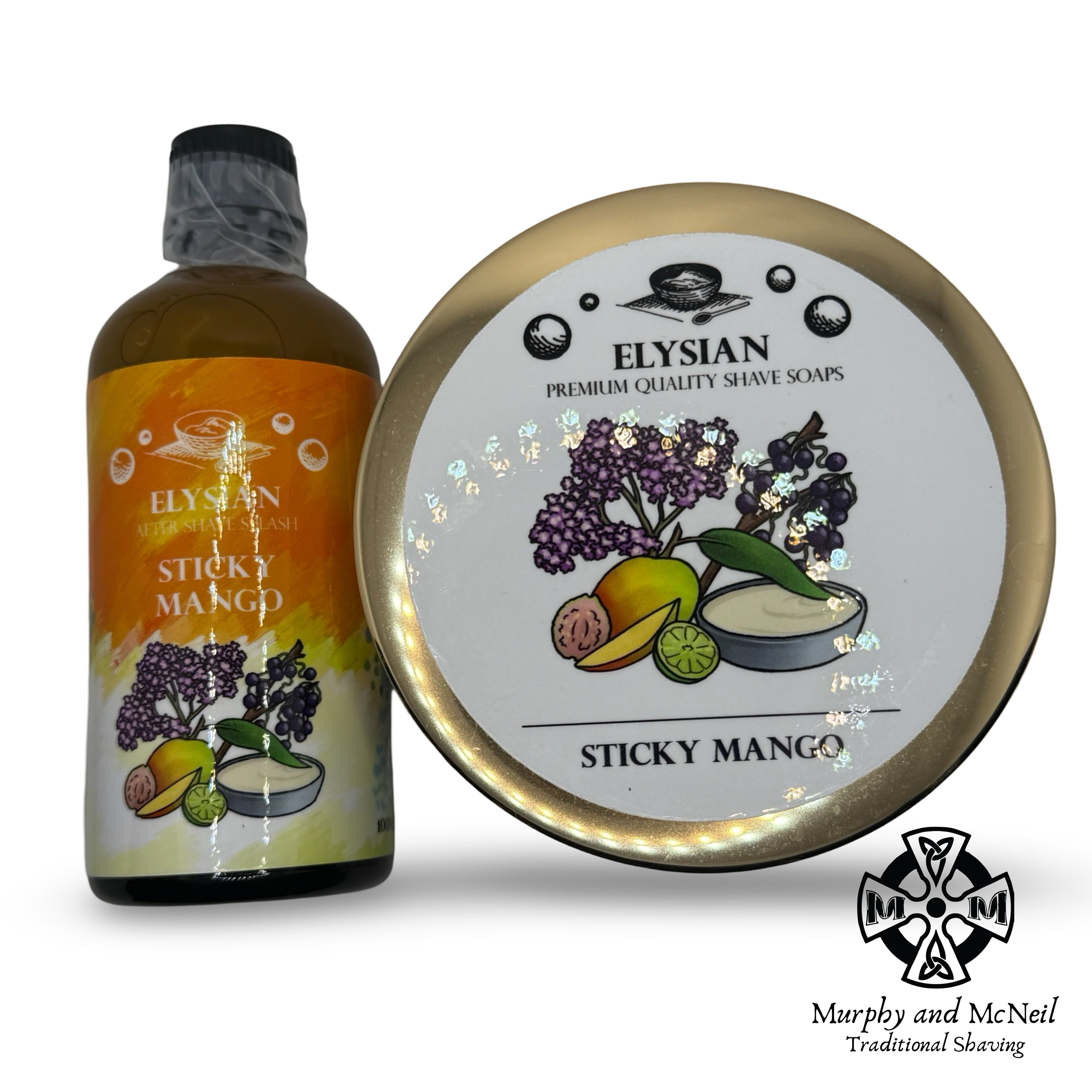 Sticky Mango Shaving Soap and Splash - by Elysian (Pre-Owned) Shaving Soap Murphy & McNeil Pre-Owned Shaving 