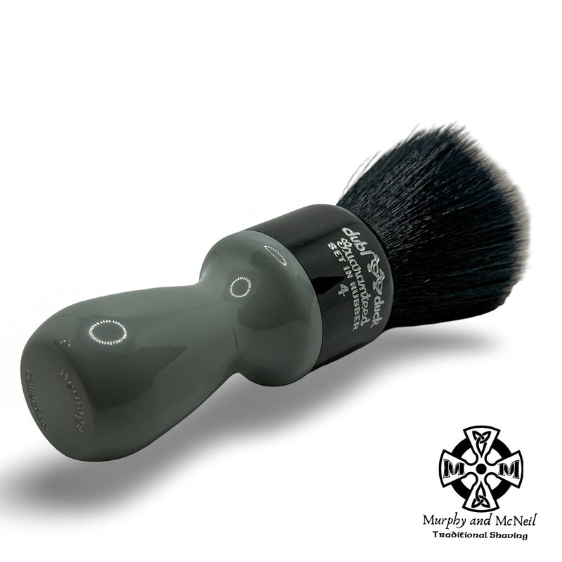 Grey Black Dubl Duck Shaving Brush (26mm Tuxedo Synthetic) - by Heritage Collection (Pre-Owned) Shaving Brush MM Consigns (SW) 