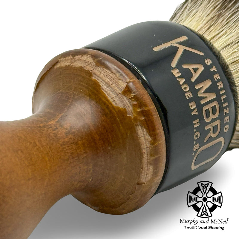Wood Handled Kambro Star Shaving Brush (26mm Badger) - by Heritage Collection (Pre-Owned) Shaving Brush MM Consigns (SW) 