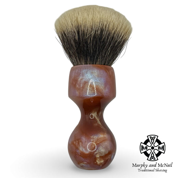 WCS Infinity Shaving Brush 26mm (Pink & Silver) - by West Coast Shaving (Used) Shaving Brush MM Consigns (NAY) 