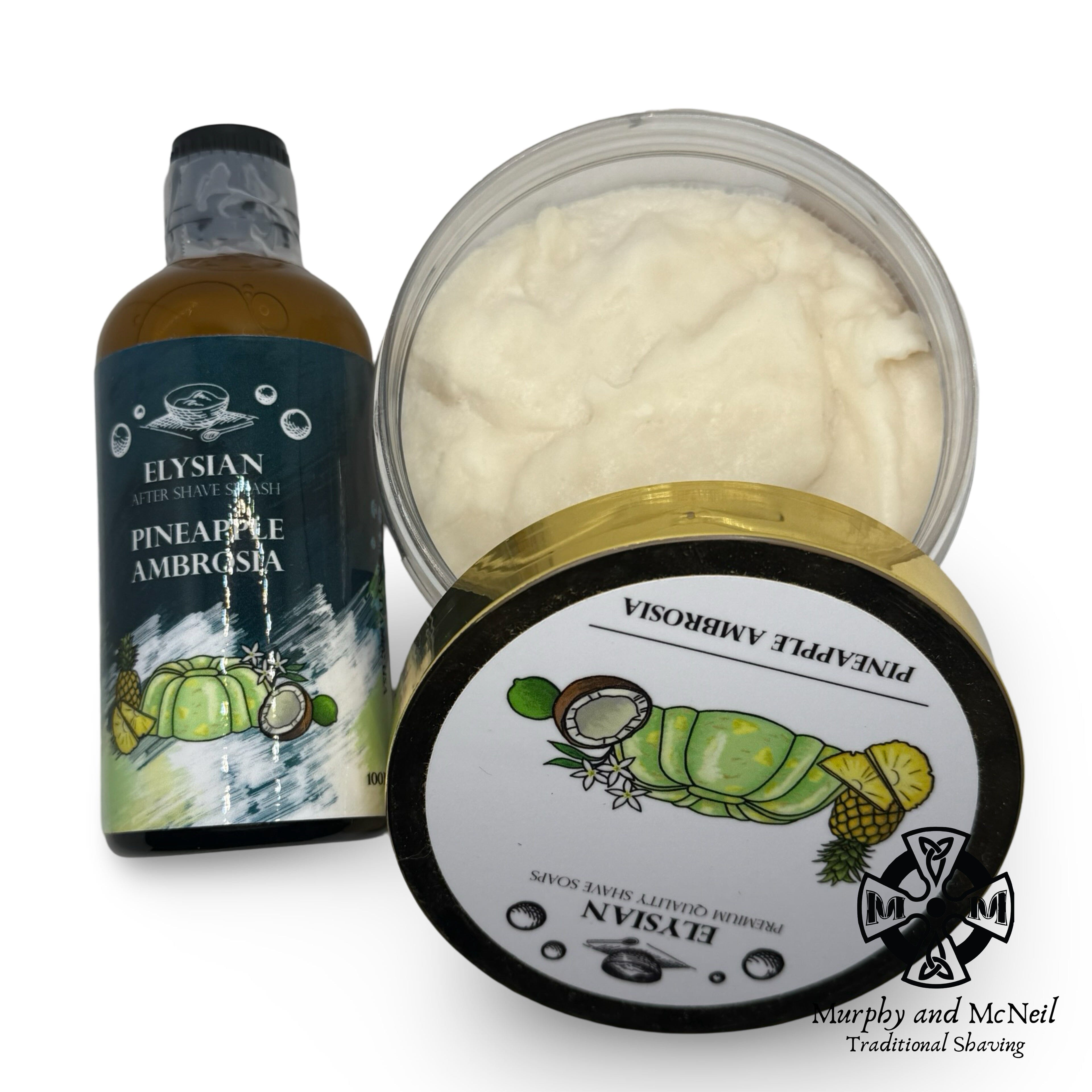 Pineapple Ambrosia Shaving Soap and Splash - by Elysian (Pre-Owned) Shaving Soap Murphy & McNeil Pre-Owned Shaving 