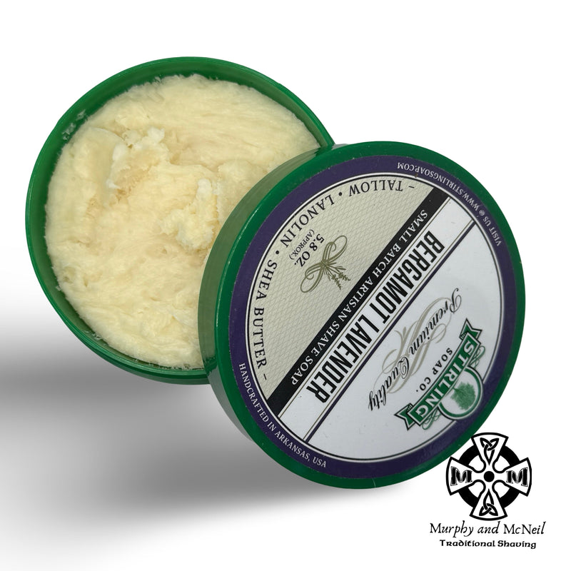 Bergamot Lavender Shaving Soap - by Stirling Soap Co. (Pre-Owned) Soap and Aftershave Bundle Murphy & McNeil Pre-Owned Shaving 