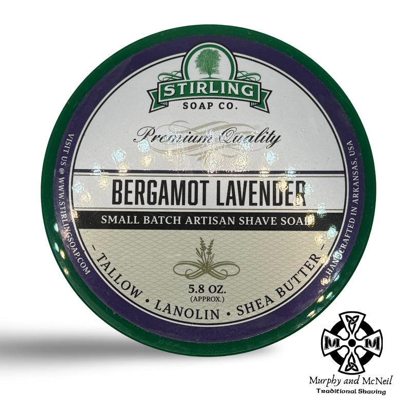 Bergamot Lavender Shaving Soap - by Stirling Soap Co. (Pre-Owned) Soap and Aftershave Bundle Murphy & McNeil Pre-Owned Shaving 