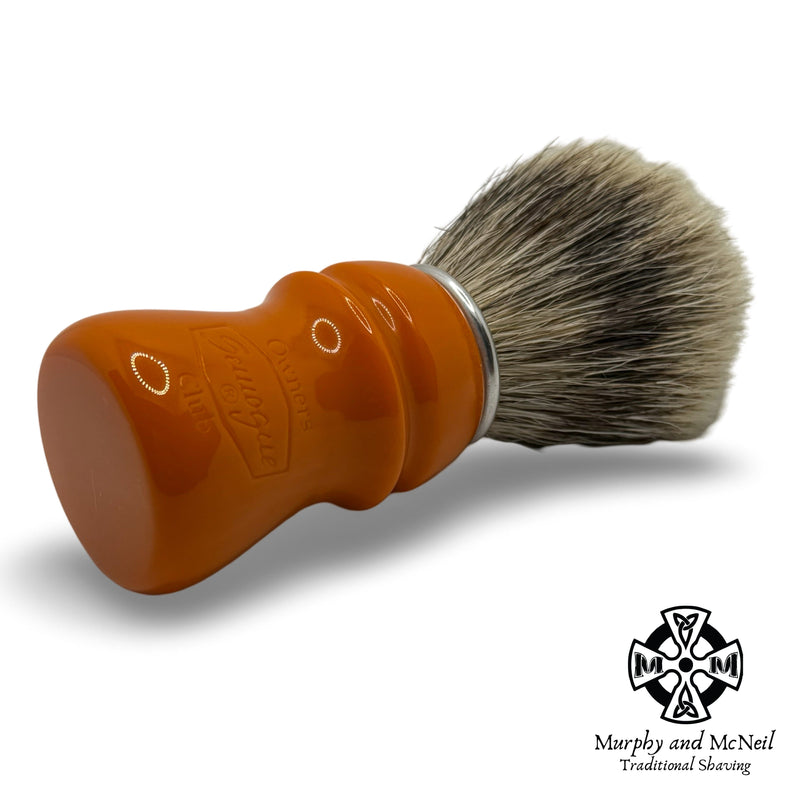 SOC-C5 Owners Club Butterscotch Shaving Brush (Finest Badger - 24mm) - by Semogue (Used) Shaving Brush MM Consigns (NAY) 