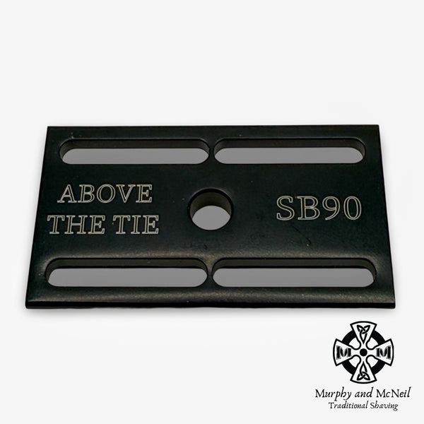 SB90 Black Aluminum Safety Razor Base Plate - by Above the Tie (Pre-Owned) Safety Razor Murphy & McNeil Pre-Owned Shaving 