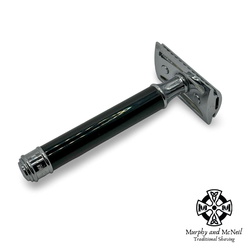 R106 Double-Edge Classic Safety Razor, Black Handle - by Muhle (Pre-Owned) Safety Razor Murphy & McNeil Pre-Owned Shaving 