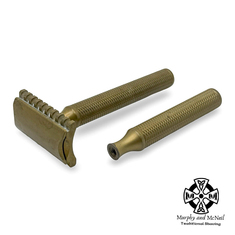Christopher Bradley Brass Safety Razor (Includes 2 Baseplates, & 2 handles) - by Karve (Pre-Owned) Safety Razor MM Consigns (JR2) 