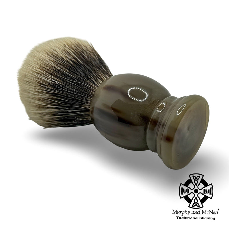 Buffalo Horn Shaving Brush (20mm) - by Maseto (Pre-Owned) Shaving Brush MM Consigns (JR2) 