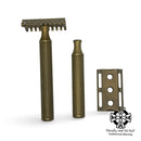 Christopher Bradley Brass Safety Razor (Includes 2 Baseplates, & 2 handles) - by Karve (Pre-Owned) Safety Razor MM Consigns (JR2) 