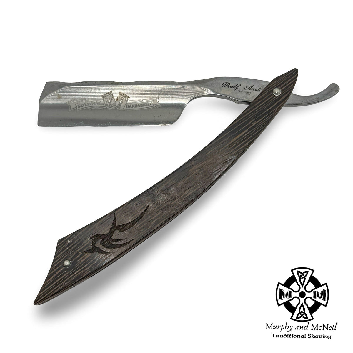 Ralf Aust American Point 6/8” Straight Razor, Wenge Wood Handle (Pre-O