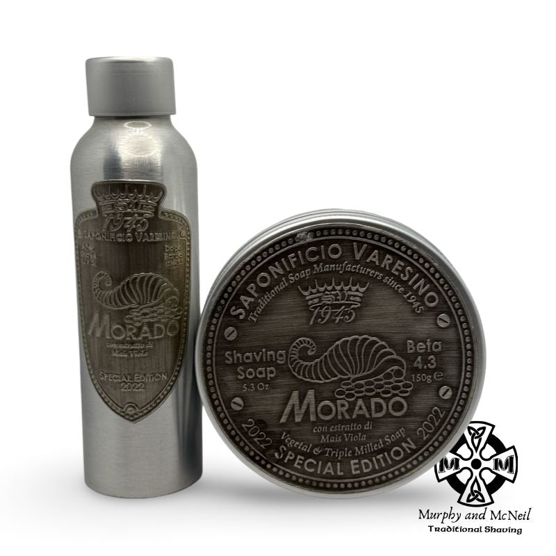 Morado Shaving Soap in Tin (Beta 4.2) and Splash- by Saponificio Varesino (Pre-Owned) Shaving Soap Murphy & McNeil Pre-Owned Shaving 