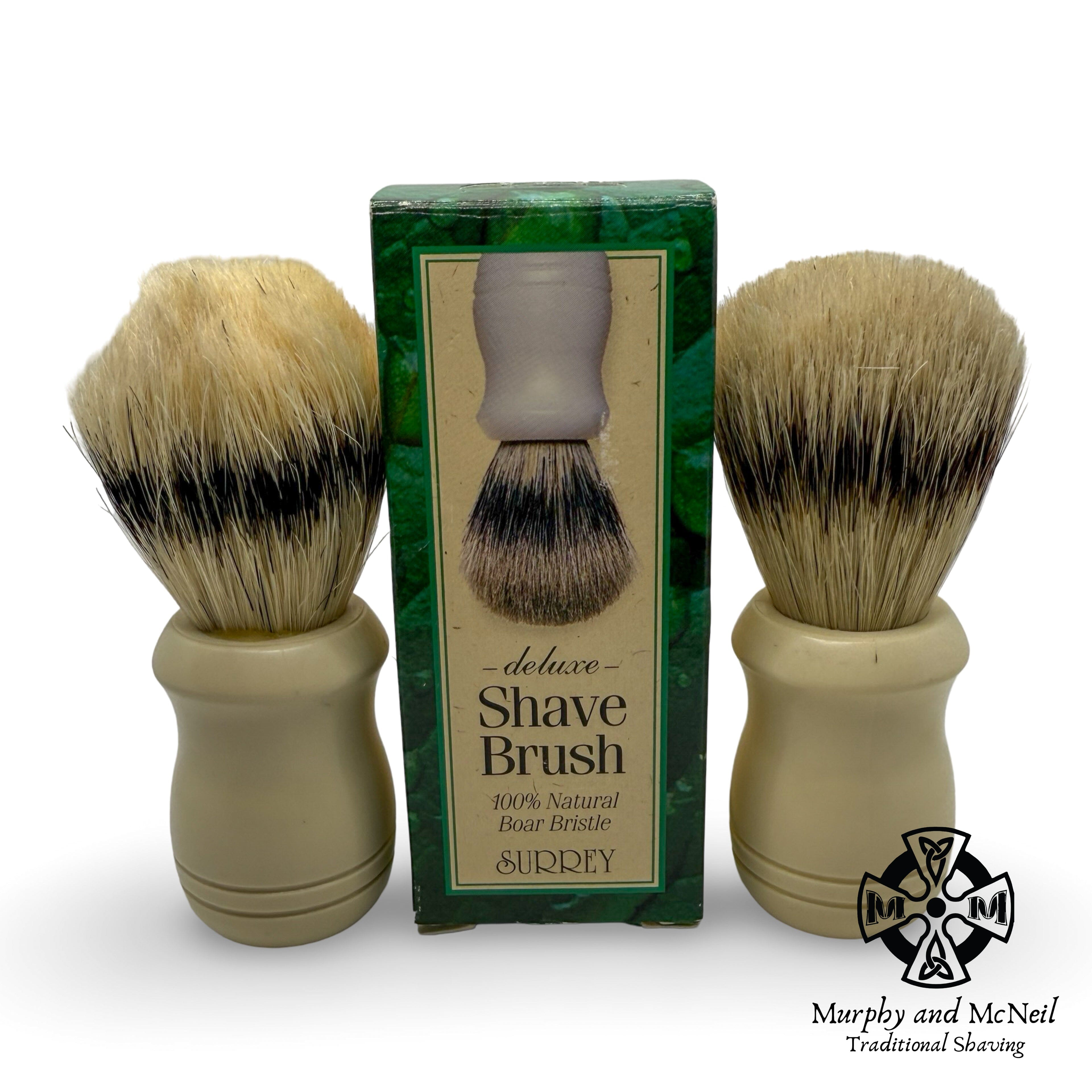 Vintage Surrey Boar Shaving Brushes (2 count - 1 with box) - (Pre-Owned) Shaving Brush Murphy & McNeil Pre-Owned Shaving 