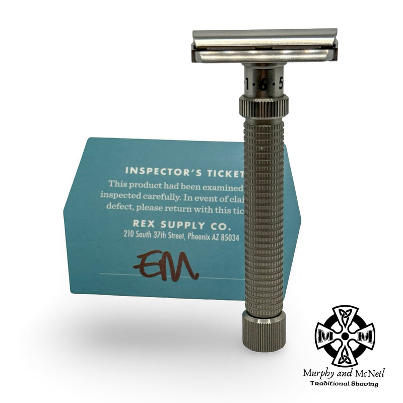Ambassador XL Adjustable DE Safety Razor (Stainless) - by Rex Supply Co. (Pre-Owned) Safety Razor MM Consigns (SW) 