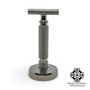 Wolfman WR1 Stainless Steel Safety Razor w/WR2 Handle & Stand - by Wolfman Razors (Pre-Owned) Safety Razor MM Consigns (JR2) 