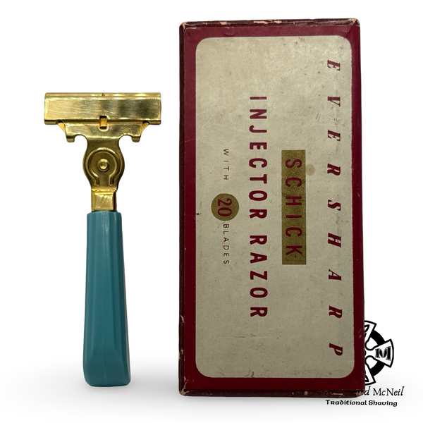Schick Type G1 (Blue) Injector Razor (1946-1955) - (Pre-Owned Vintage)