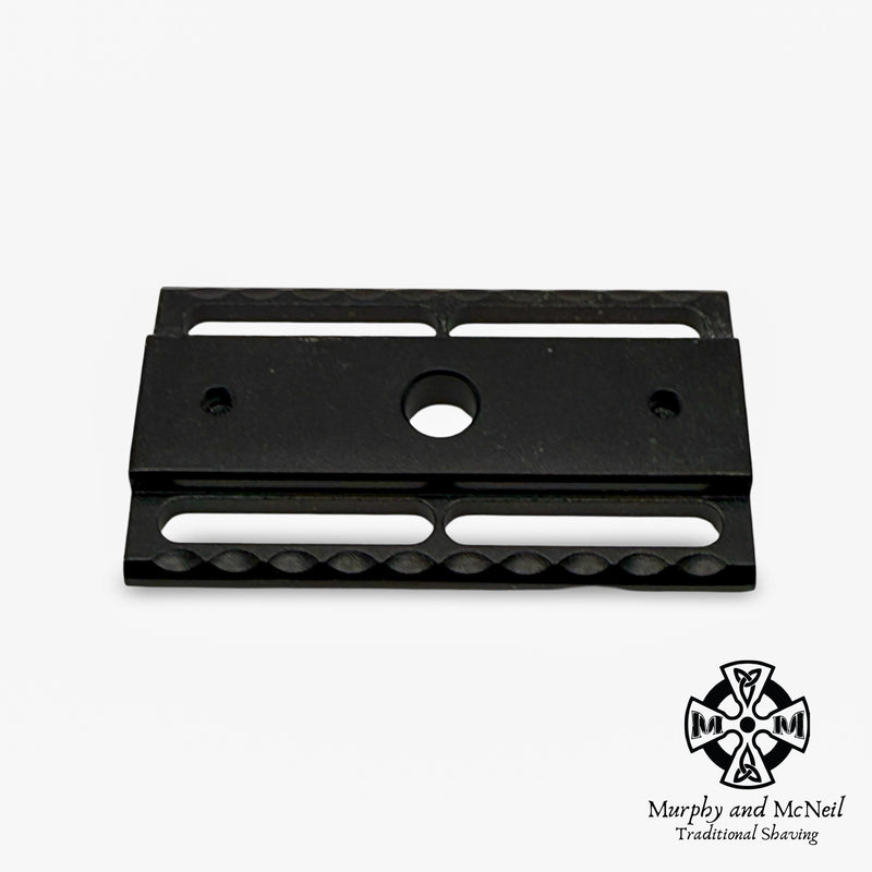 SB90 Black Aluminum Safety Razor Base Plate - by Above the Tie (Pre-Owned) Safety Razor Murphy & McNeil Pre-Owned Shaving 