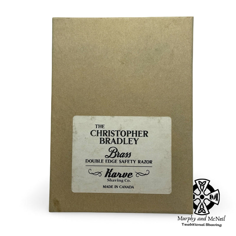 Christopher Bradley Brass Safety Razor (Includes 2 Baseplates, & 2 handles) - by Karve (Pre-Owned) Safety Razor MM Consigns (JR2) 