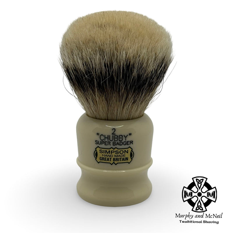 Chubby 2 (27mm Super Badger) Shaving Brush CH2 - by Simpsons (Used) Shaving Brush MM Consigns (VE) 