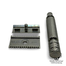 Wolfman WR1 Stainless Steel Safety Razor w/WR2 Handle & Stand - by Wolfman Razors (Pre-Owned) Safety Razor MM Consigns (JR2) 