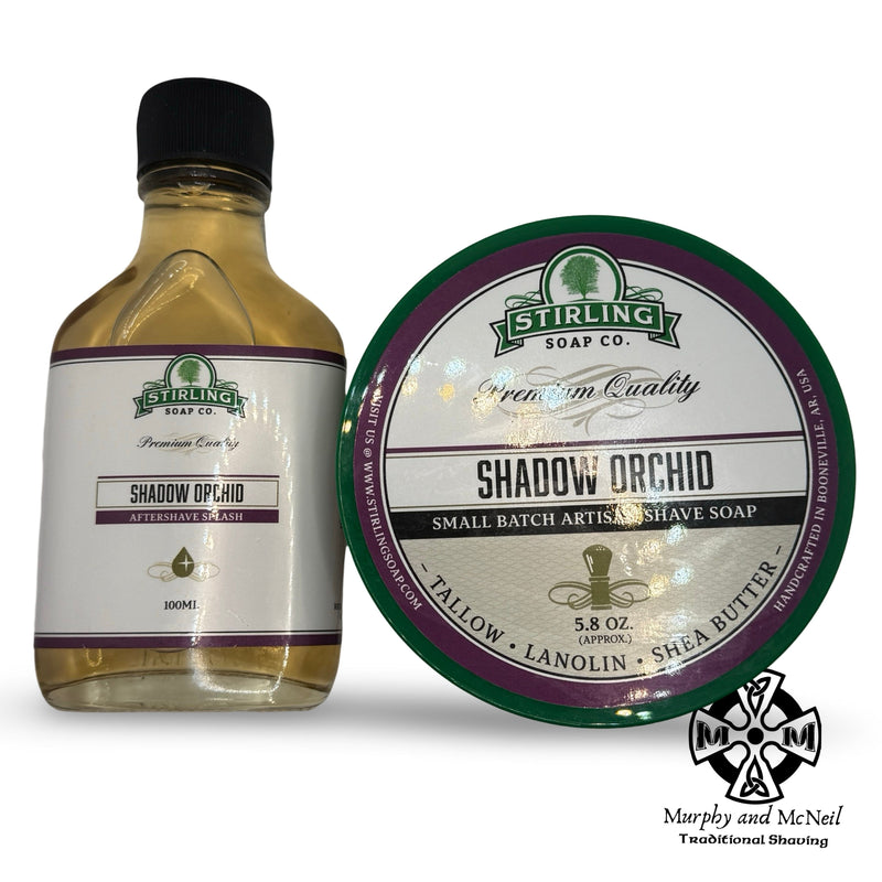 Shadow Orchid Shaving Soap (5.8oz) and Splash - by Stirling Soap Co (Used) Shaving Soap MM Consigns (BM) 