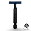 Windsor Style Black/Blue Aluminum Safety Razor (ALMR) - by Above the Tie (Pre-Owned) Safety Razor Murphy & McNeil Pre-Owned Shaving 