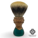 Oak Burl Hybrid Shaving Brush (26mm) - by Sawdust Creations (Pre-Owned) Shaving Brush MM Consigns (JR2) 