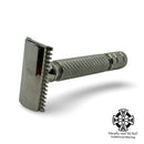 Wolfman WR1 Stainless Steel Safety Razor w/WR2 Handle & Stand - by Wolfman Razors (Pre-Owned) Safety Razor MM Consigns (JR2) 