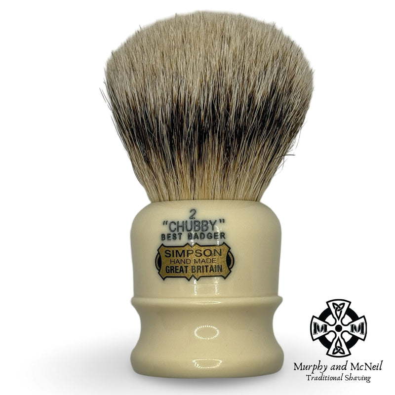 Chubby 2 Synthetic Shaving Brush (26mm) - by Simpsons (Used) Shaving Brush MM Consigns (NAY) 