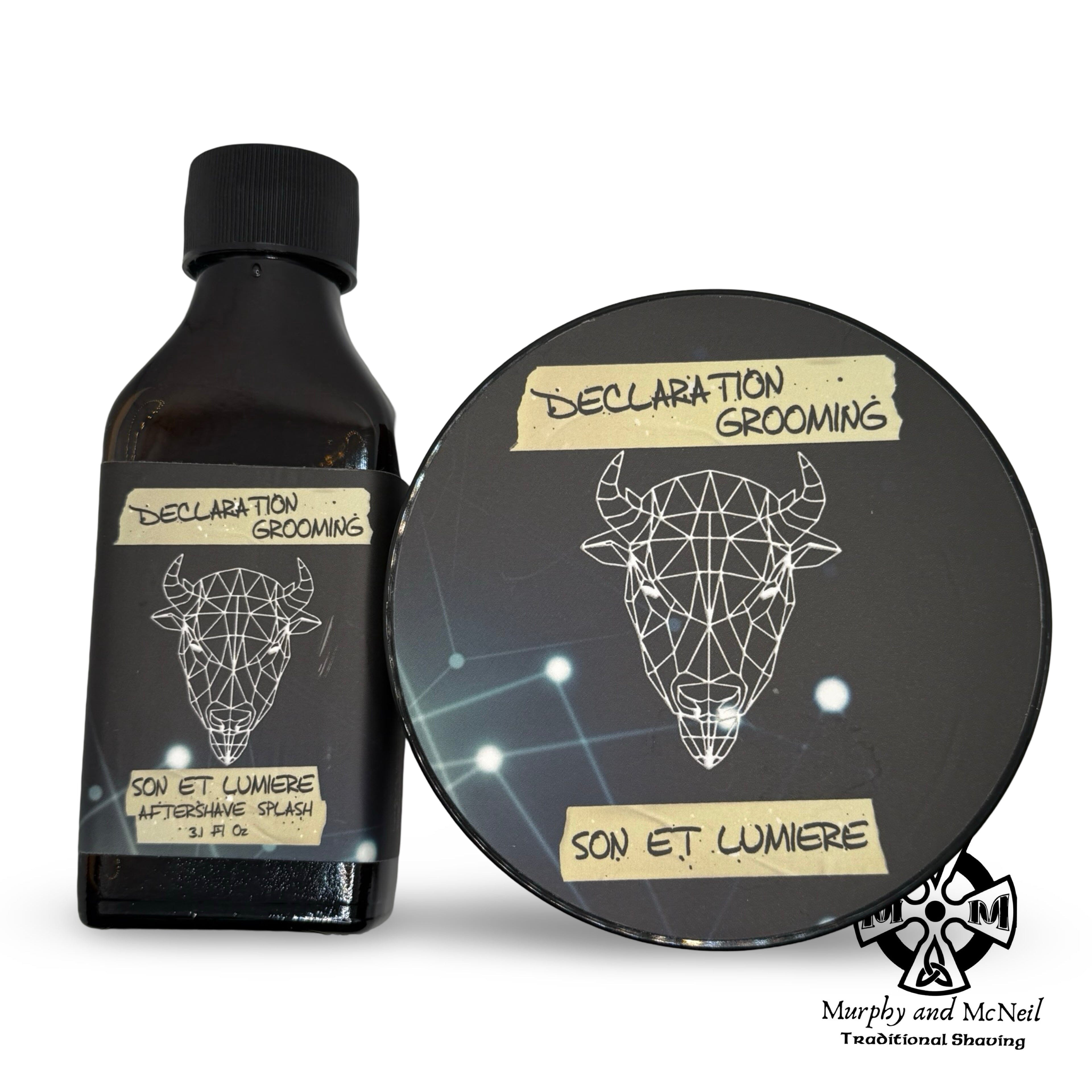 Son Et Lumiere Shaving Soap (Milksteak Base) and Splash - by Declaration Grooming (Used) Shaving Soap MM Consigns (BM) 