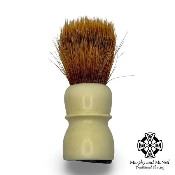 Cream Colored Vintage Shaving Brush (18mm) - by Made Rite (Pre-Owned) Shaving Brush Murphy & McNeil Pre-Owned Shaving 