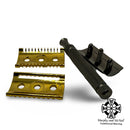 Fatip il Piccolo Special Edition Black and Gold DE Safety Razor w/Dual Heads - by Fatip (Pre-Owned) Safety Razor Murphy & McNeil Pre-Owned Shaving 