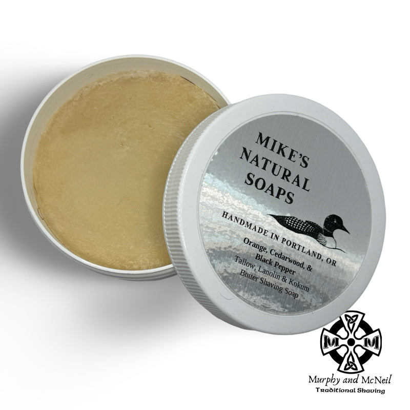 Orange, Cedarwood, & Black Pepper Shaving Soap - Mike's Soaps (Pre-Owned) Shaving Soap Murphy & McNeil Pre-Owned Shaving 