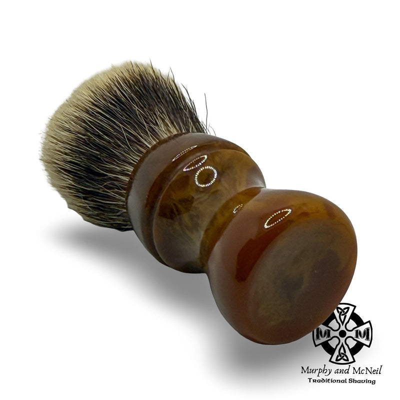 D13 Peanut Butter Cup Shaving Brush (26mm) - by Doug Korn (Pre-Owned) Shaving Brush MM Consigns (JR2) 