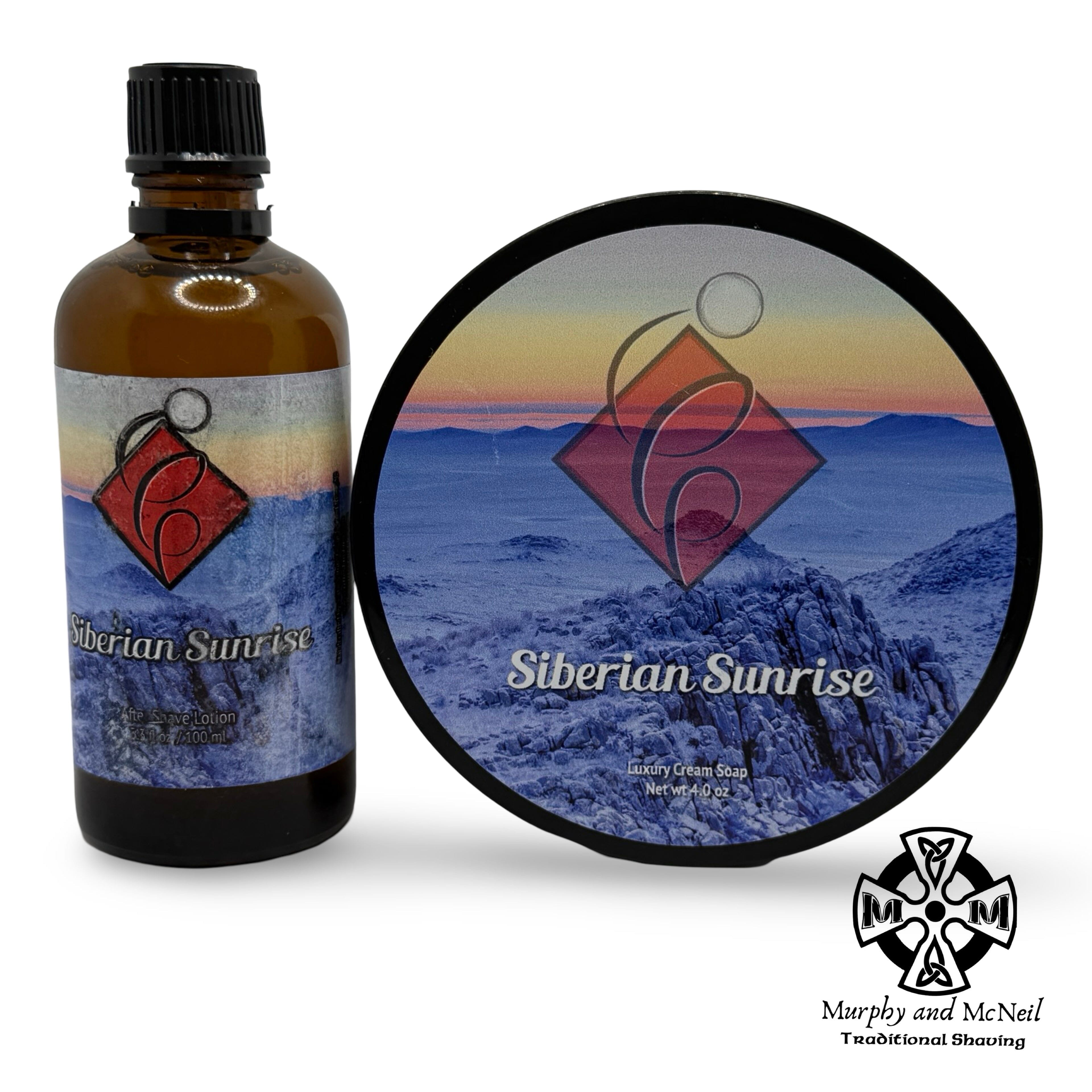 Siberian Sunrise Shaving Soap (Luxury Cream Soap) and Splash - by Catie's Bubbles (Used) Shaving Soap MM Consigns (BM) 