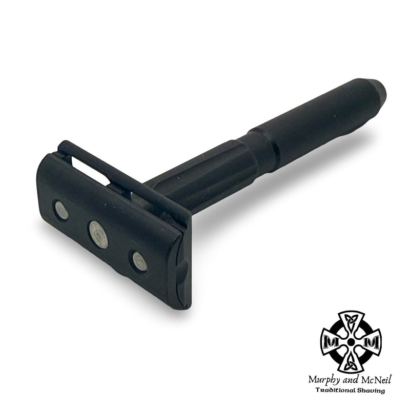TRC Double Edge Safety Razor (Black Aluminum - Level 1) - by The Razor Company (Pre-Owned) Safety Razor Murphy & McNeil Pre-Owned Shaving 