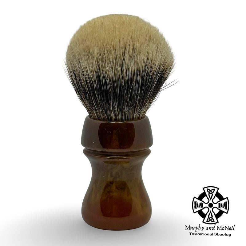 D13 Peanut Butter Cup Shaving Brush (26mm) - by Doug Korn (Pre-Owned) Shaving Brush MM Consigns (JR2) 