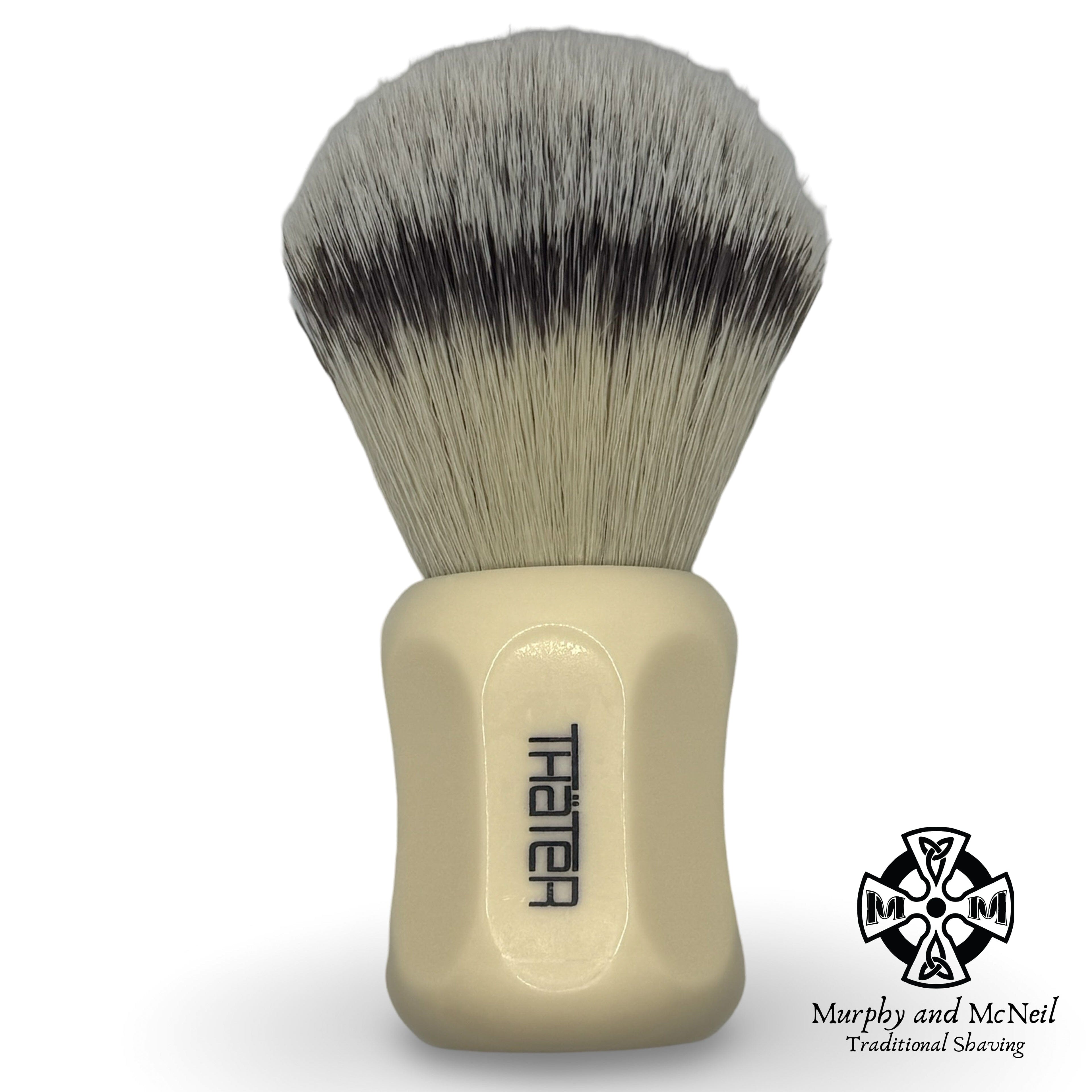 4125/0 Faux Ivory Handle Silvertip Shaving Brush, 22mm - by H.L. Thater (Pre-Owned) Shaving Brush Murphy & McNeil Pre-Owned Shaving 