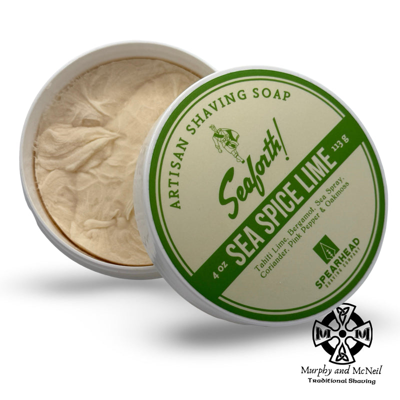 Seaforth! Sea Spice Lime Shaving Soap - by Spearhead Shaving (Used) Shaving Soap MM Consigns (BM) 