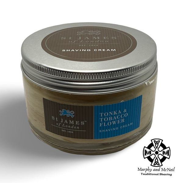 Tonka & Tobacco Flower Shaving Cream - by St James of London (Pre-Owned) Shave Cream Murphy & McNeil Pre-Owned Shaving 